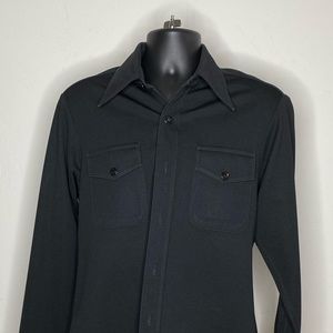 Vintage black polyester shirt
